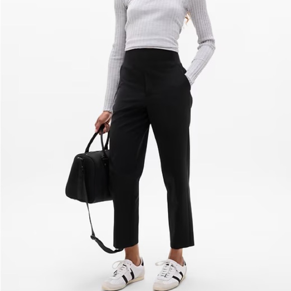 Athleta Endless High Rise Pants, Black - size 4